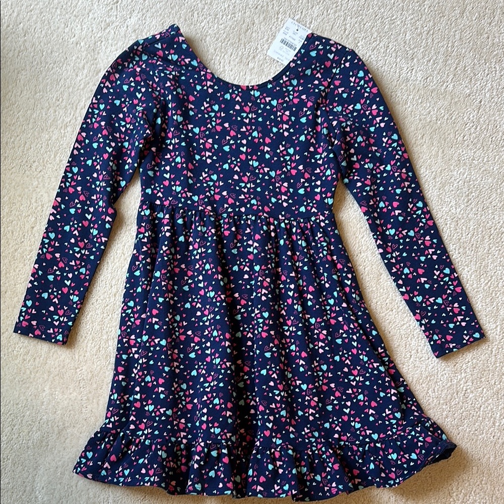 Crewcuts Blue Smocked Ruffled Sundress